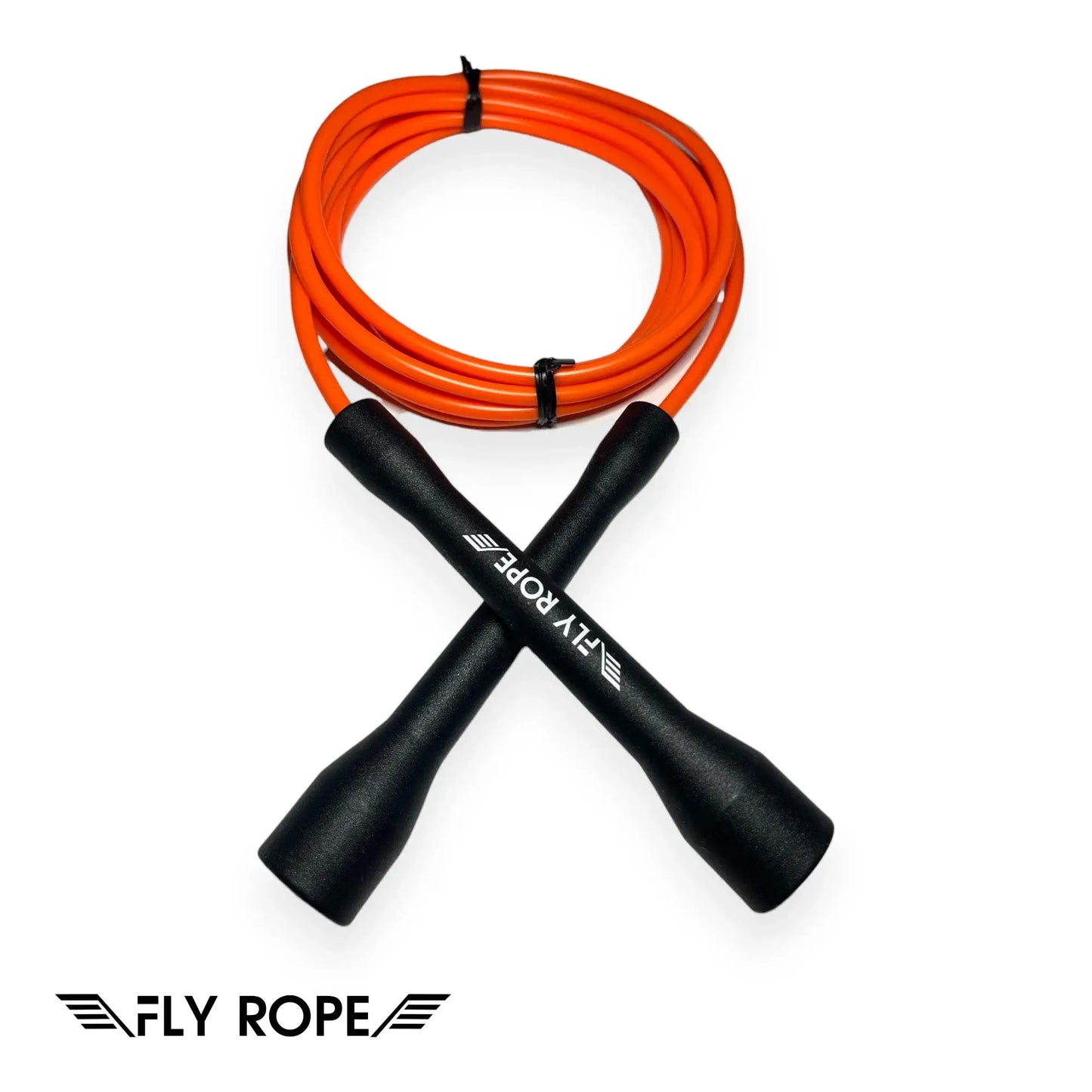 Springseil Phoenix von Fly Rope – speed rope verstellbar, oranges 5 mm Seil mit robusten Griffen, Fitness, Jumping Rope, Training, Boxen, Crossfit, Ausdauer, Koordination, Fettverbrennung, Einsteiger & Fortgeschrittene
