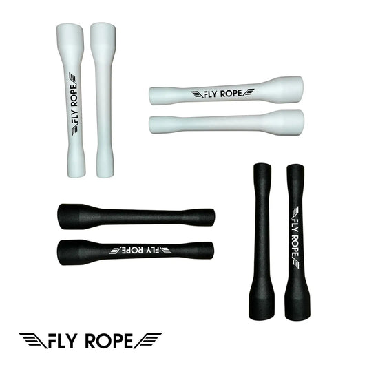 Springseil Ersatzgriffe von FLY ROPE – robuste Griffe für dein Speed Rope für Fitness, Training, Boxen, Crossfit, Ausdauer, Koordination, Fettverbrennung, Einsteiger & Fortgeschrittene